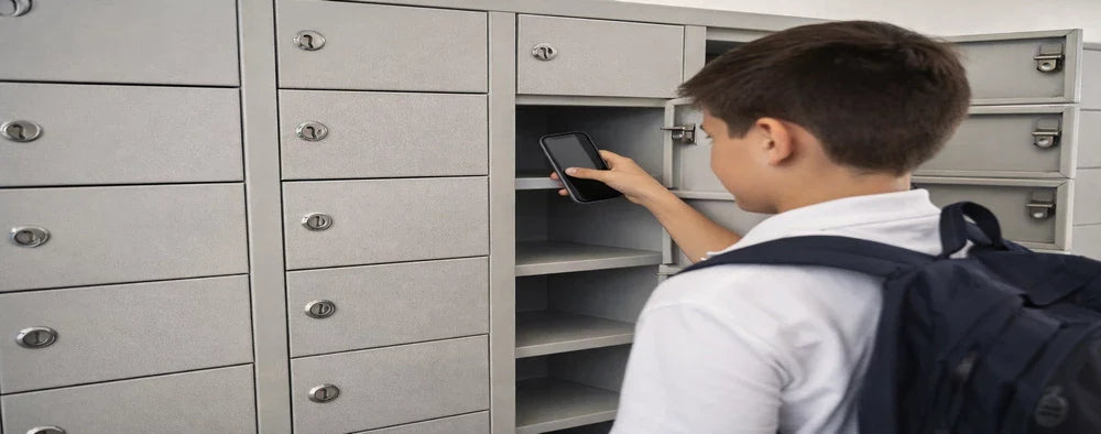 Ley N° 21.801: cómo los casilleros con llave ayudan a los colegios a cumplir la prohibición de celulares en clases
