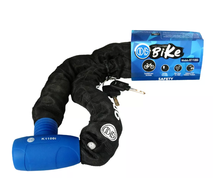 Candado cadena integrada Odis K1100 9.5mm x1 Azul/Negro