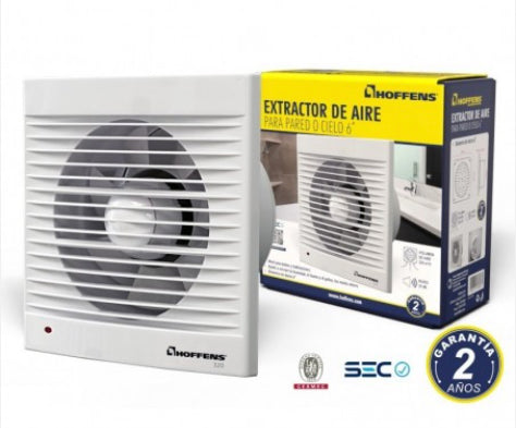 Extractor de aire para baño 320 m3/h, 20W, Dia. 150