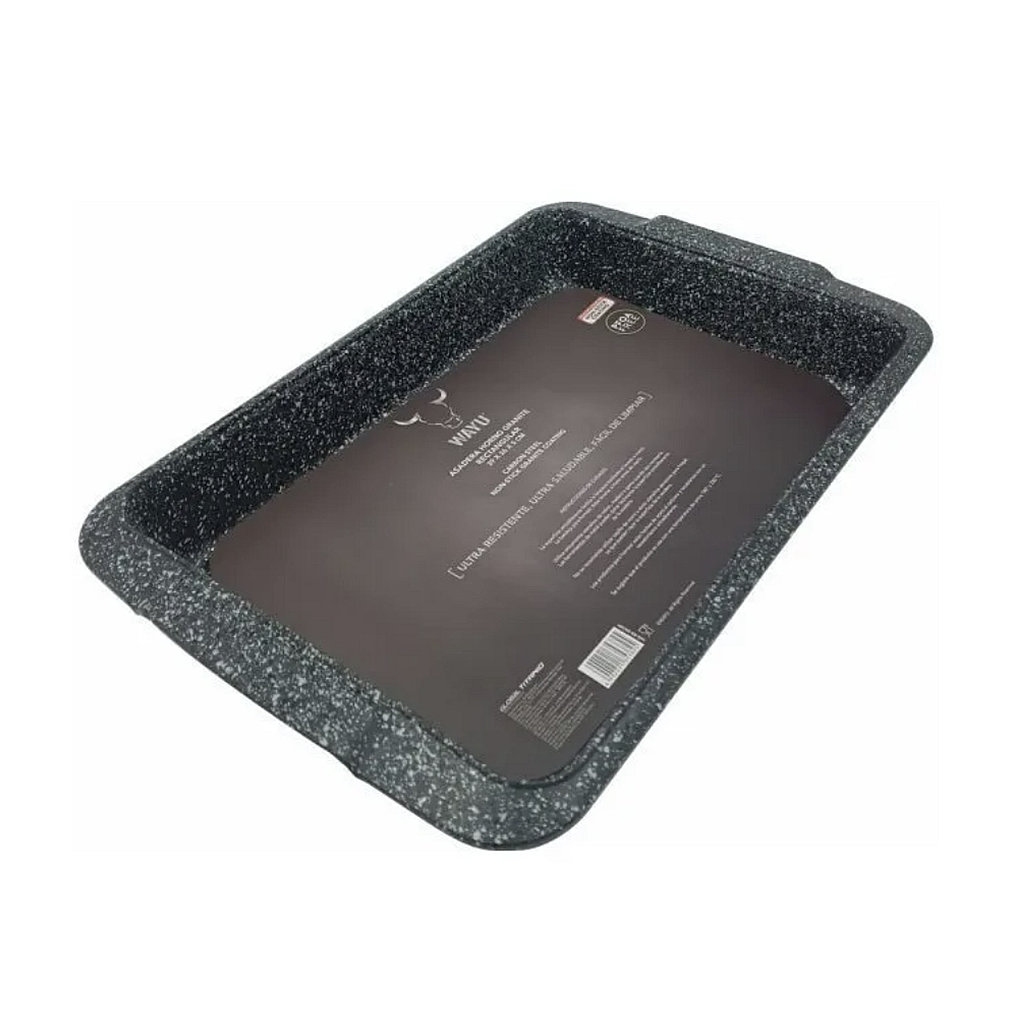 Asadera Horno Antiadherente Granite Rectangular Wayu