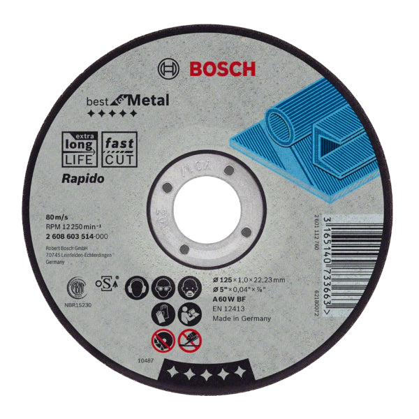 Disco De Corte Para Metal 7 Pulgadas 180 Mm 30 Gr - Bosch