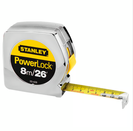 Cinta Métrica Powerlock 8 m /26` Stanley - 33-428HT