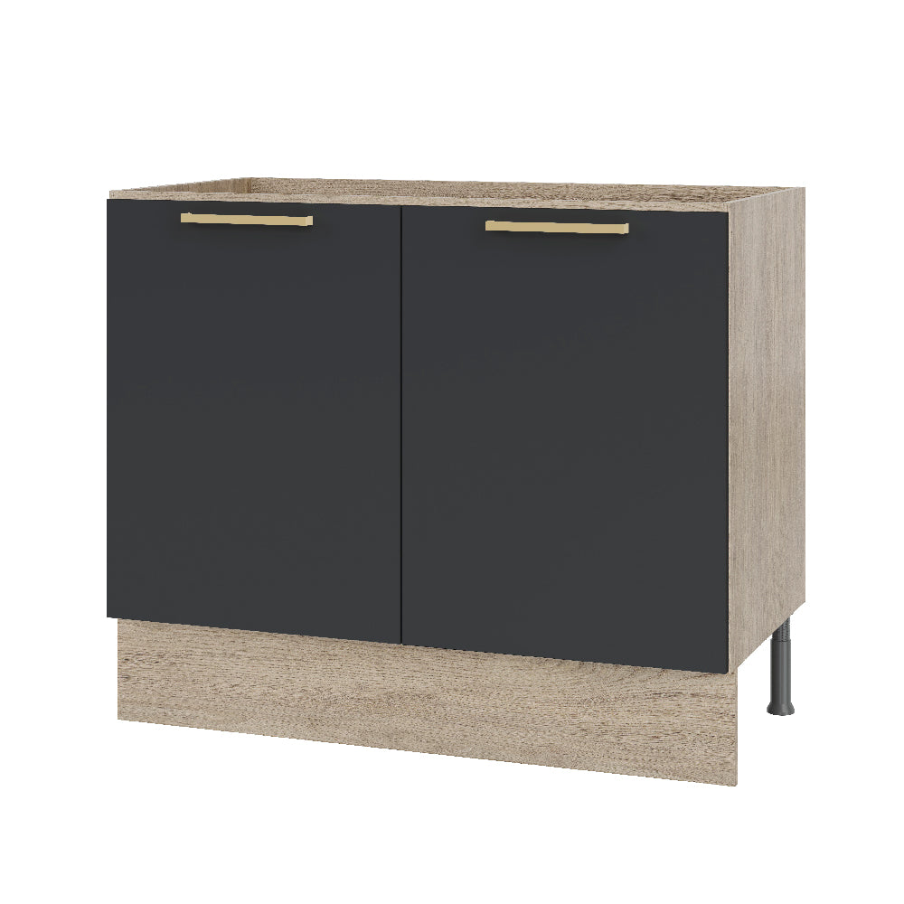 Mueble Base Sin Cubierta 1000x840x511mm 2P Grafito