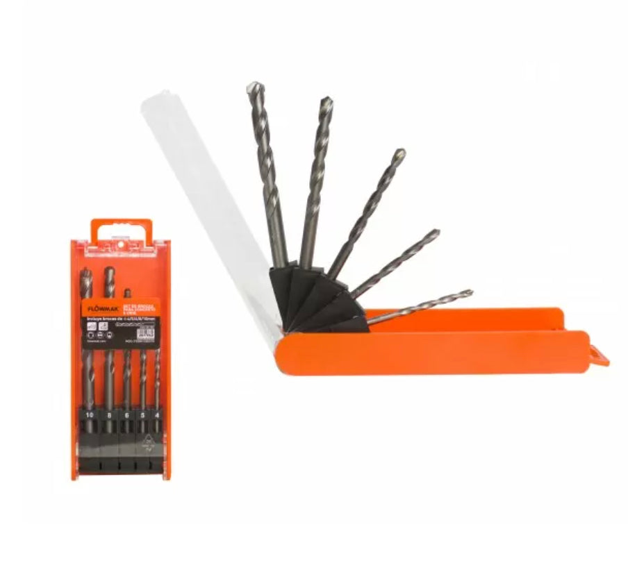 Set Broca P/Concreto 5 Pzas Flowmak