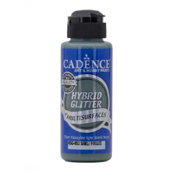 Pintura Acrilica Hybrid Glitter- Turquesa Hsg-093 Cadence (120ml)