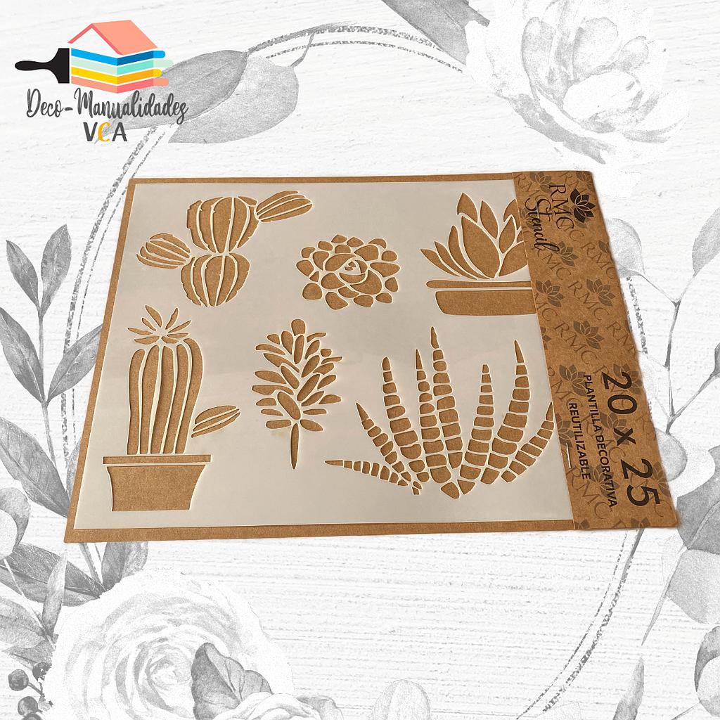 Stencil Cactus (20x25 Cm) - Rmc