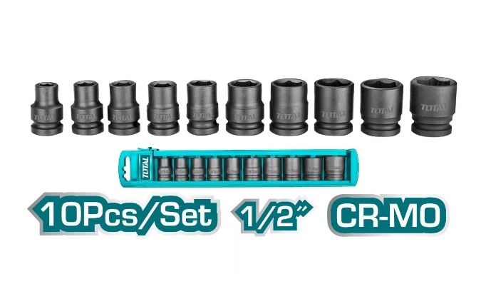 Juego de dados de impacto 1/2 10 piezas