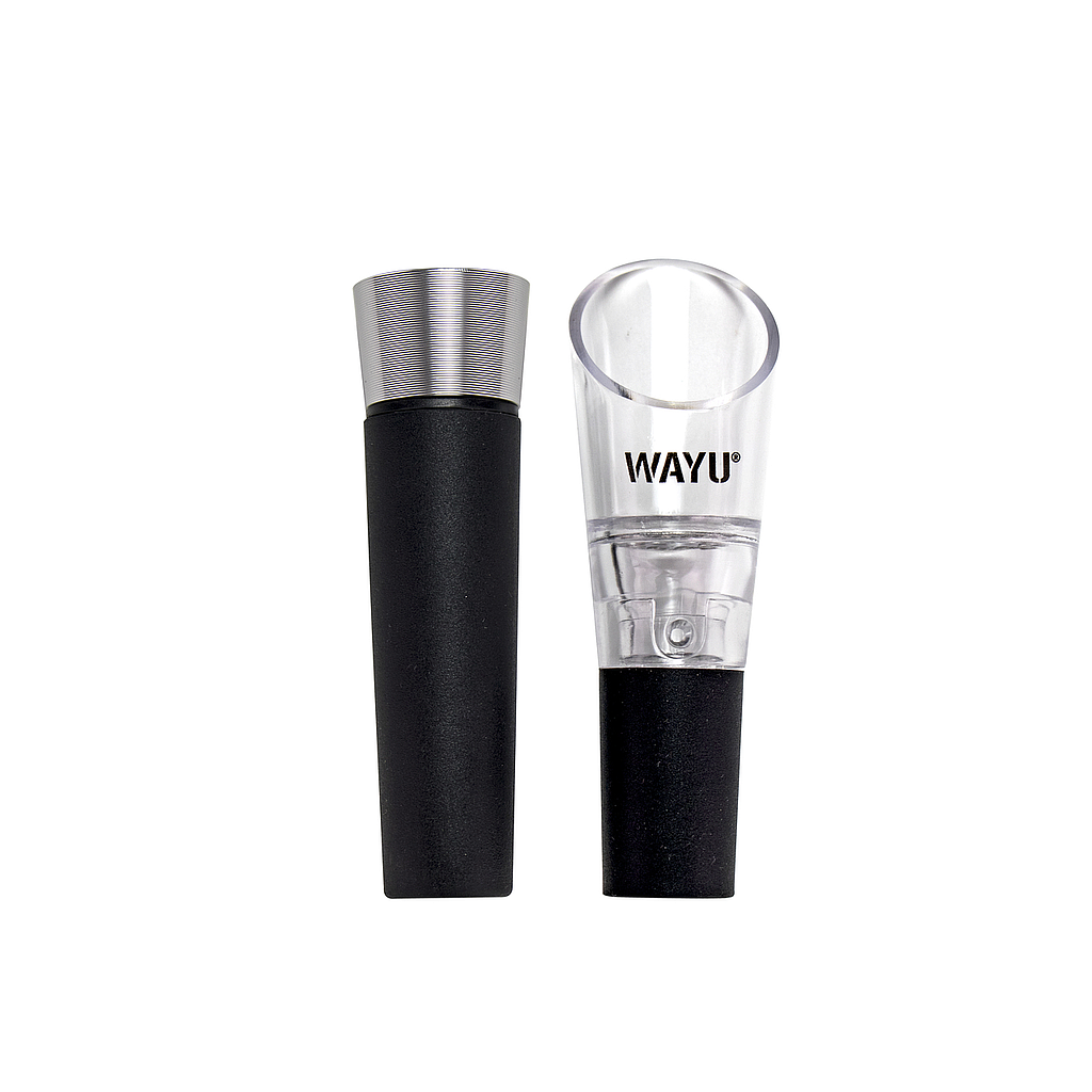 Set De Aireador Y Tapon Vino Wayu