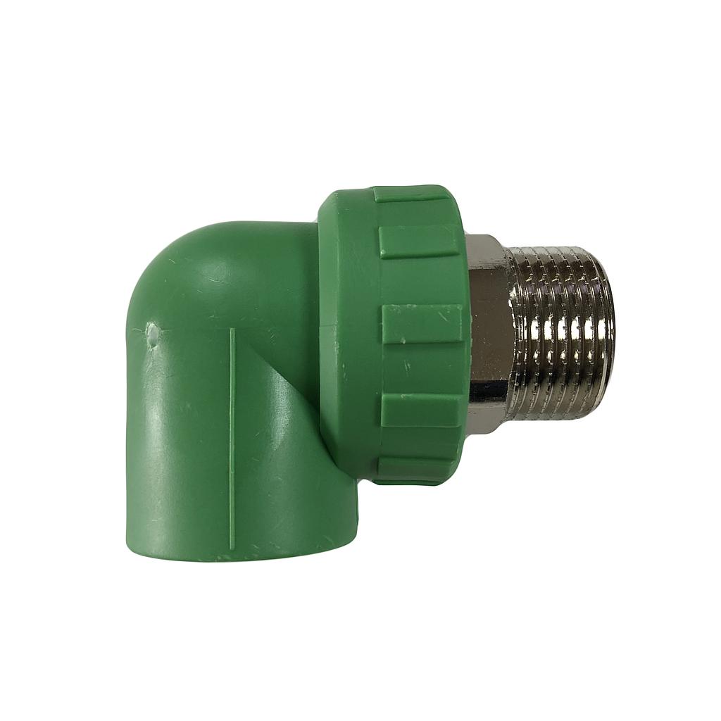 Codo Ppr He 25x3/4x90 (Verde - Vinilit)