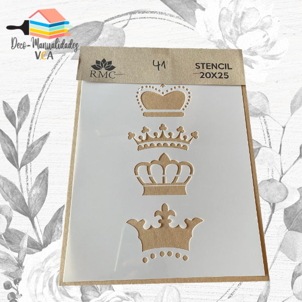 Stencil Coronas (20x25 Cm) - Rmc