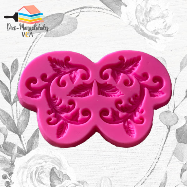 Molde Silicona - Enredaderas Hojas (9.4 Cm)