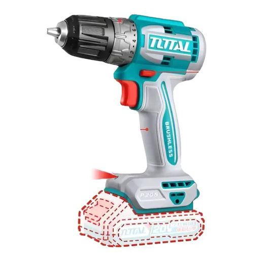 Taladro Atornillador Inalambrico 10mm 52NM 20V 2Bat+Carg+acces TDLI20453