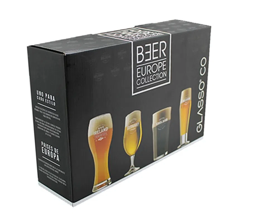 Set 4 Vasos Europe Beer Glasso