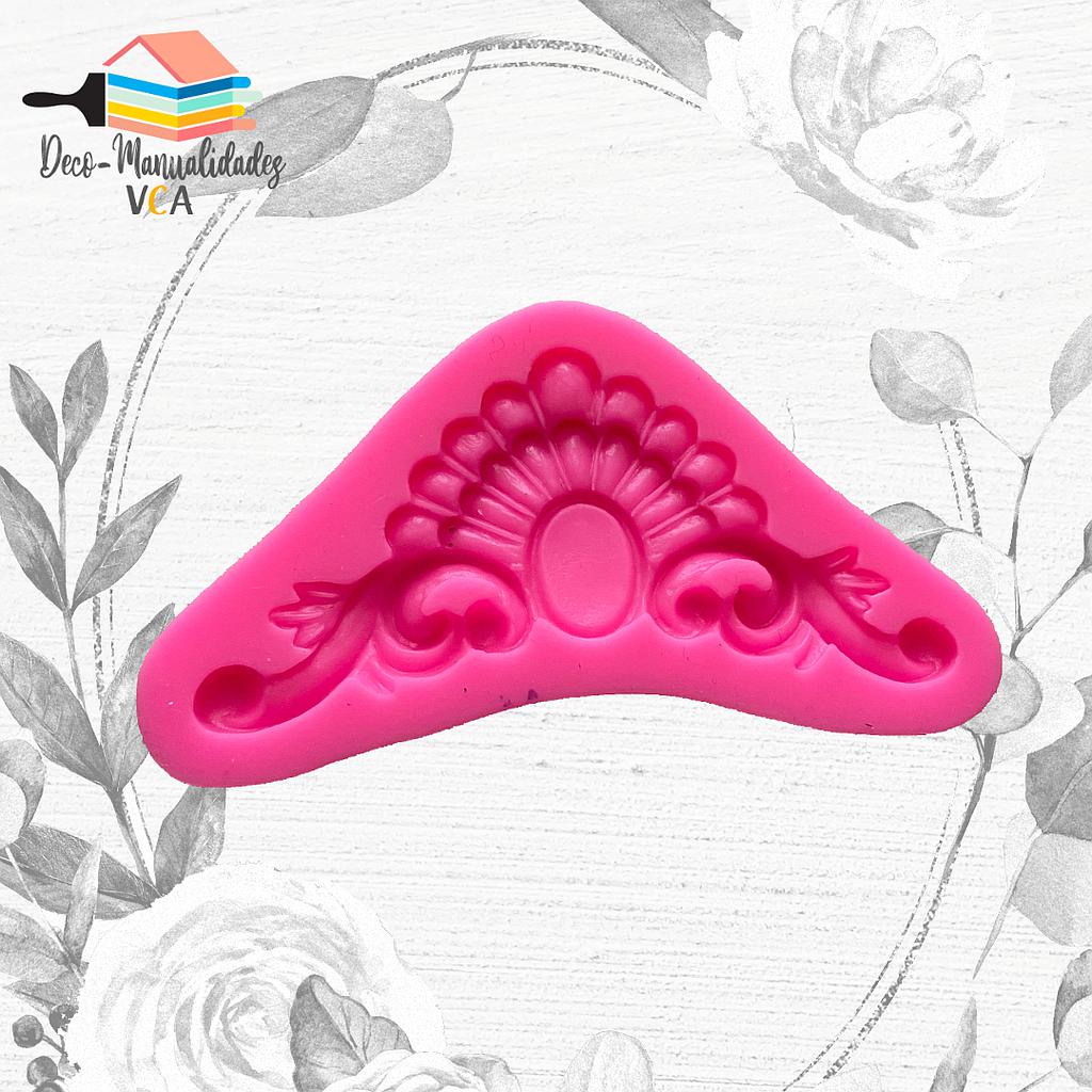 Molde Silicona - Arabesco Flor 2 (10 X 5cm)