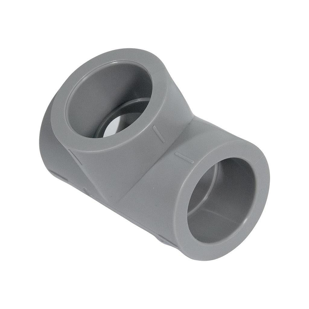 Tee Ppr Reducción 50x50x40 (Gris - Thc)
