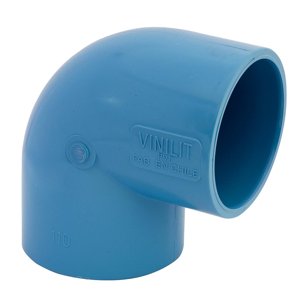 Codo Presión 50x90 C/Cem C10 (Celeste - Vinilit)