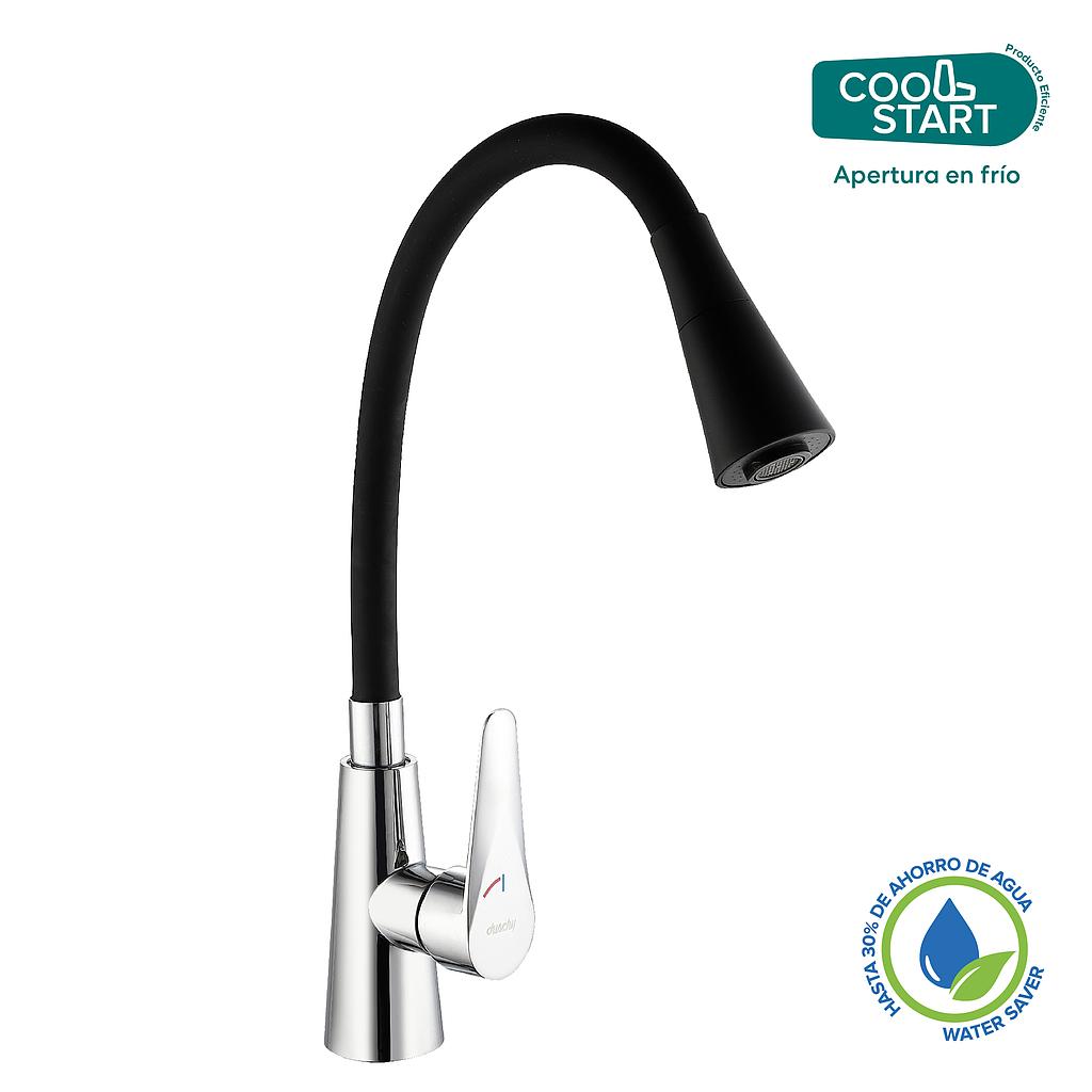 Monomando Cocina Flex Negro Coolstart