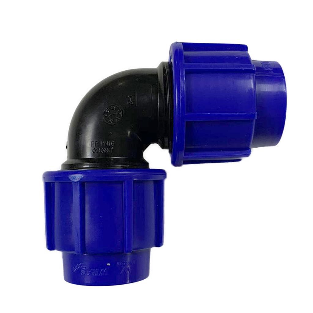 Codo Roscado 75x90°