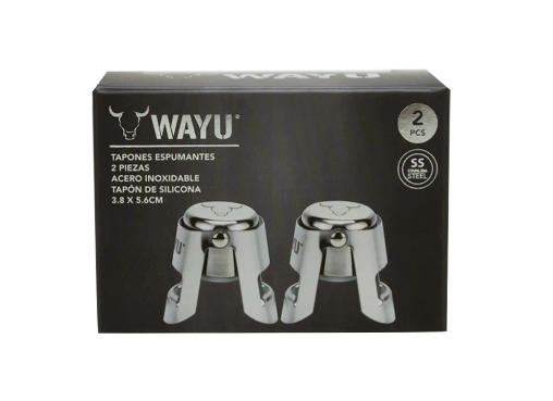 Set 2 Tapones Espumante/Champagne Wayu