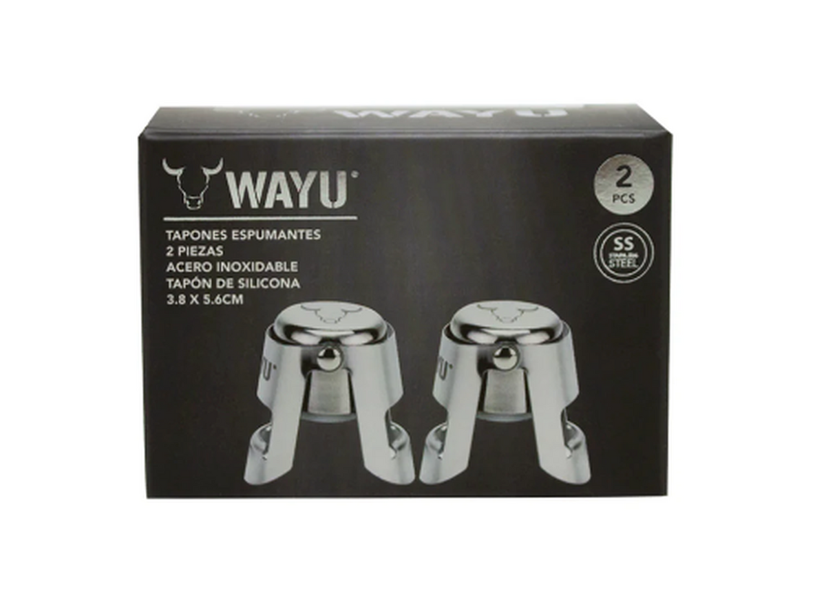 Set 2 Tapones Espumante/Champagne Wayu
