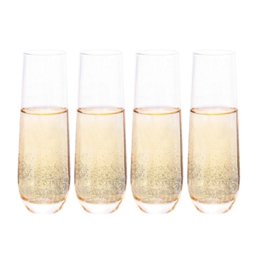Set 4 Vasos Champagne Glasso