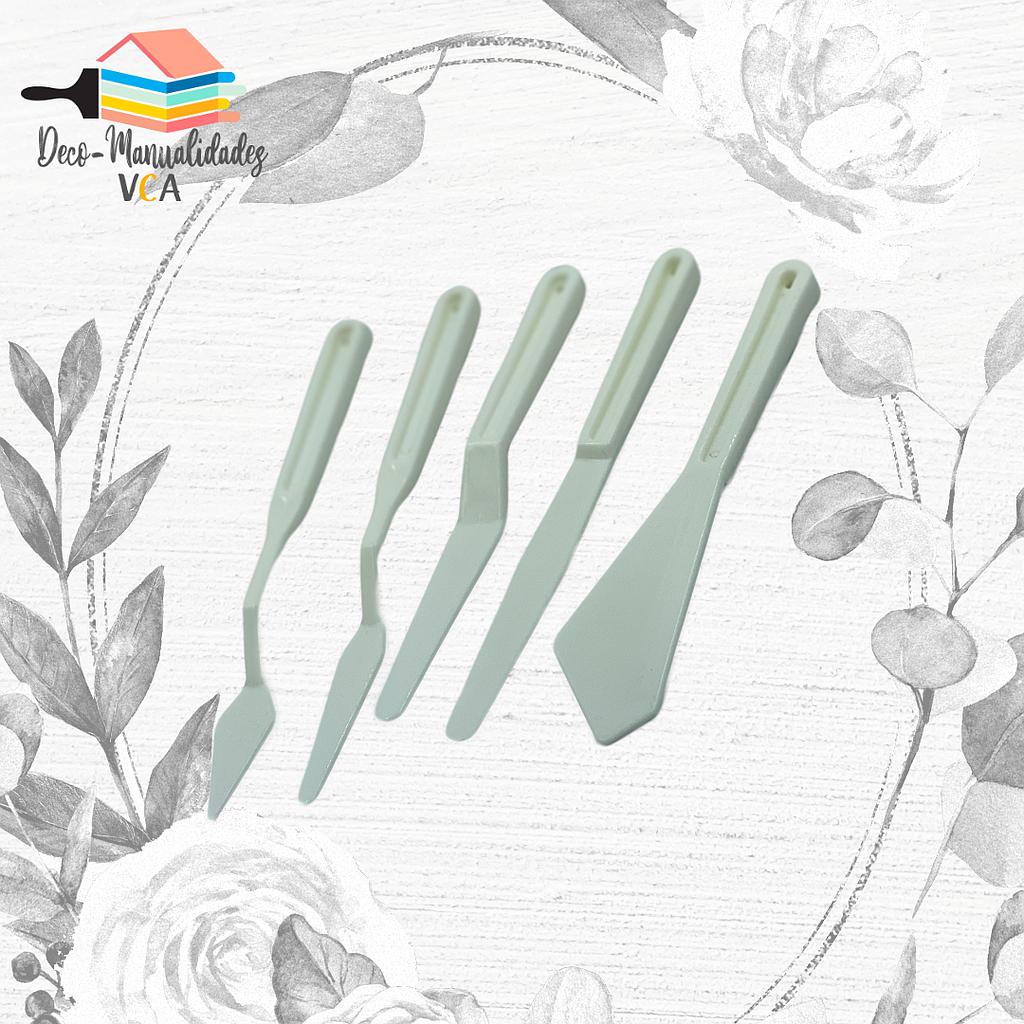 Set De Espatulas Plasticas (5 Unidades)