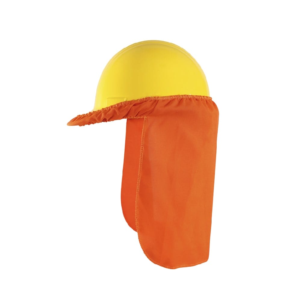 Cubre Nuca Black Bull Casco Naranjo Fluor