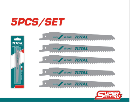 Set De 5 Hojas 150 Mm Sierra Sable Para Madera