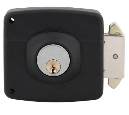 Cerradura Sobreponer Odis 393 con caja metálica Negro