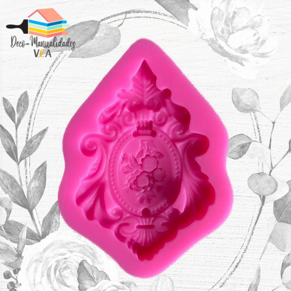 Molde Silicona - Arabesco Central (8cm)