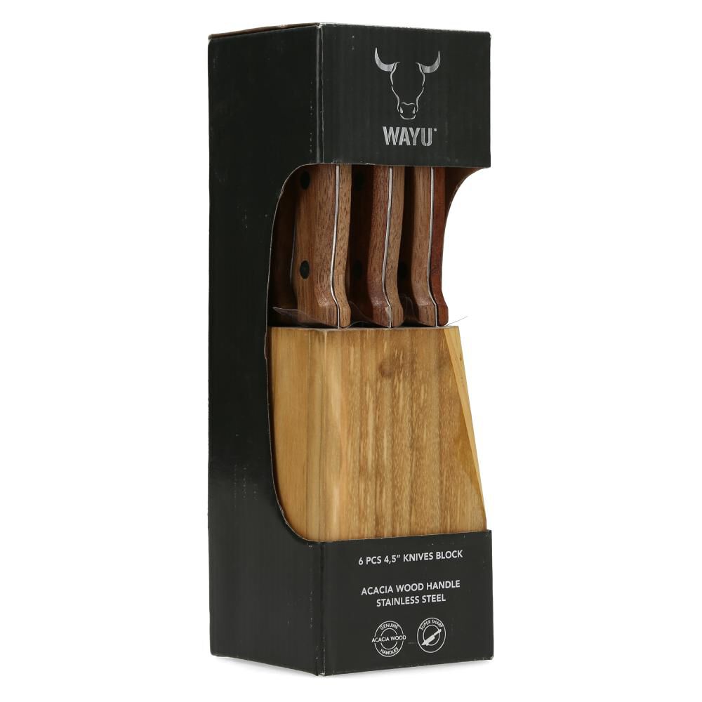 Taco Madera 6 Pcs Wayu