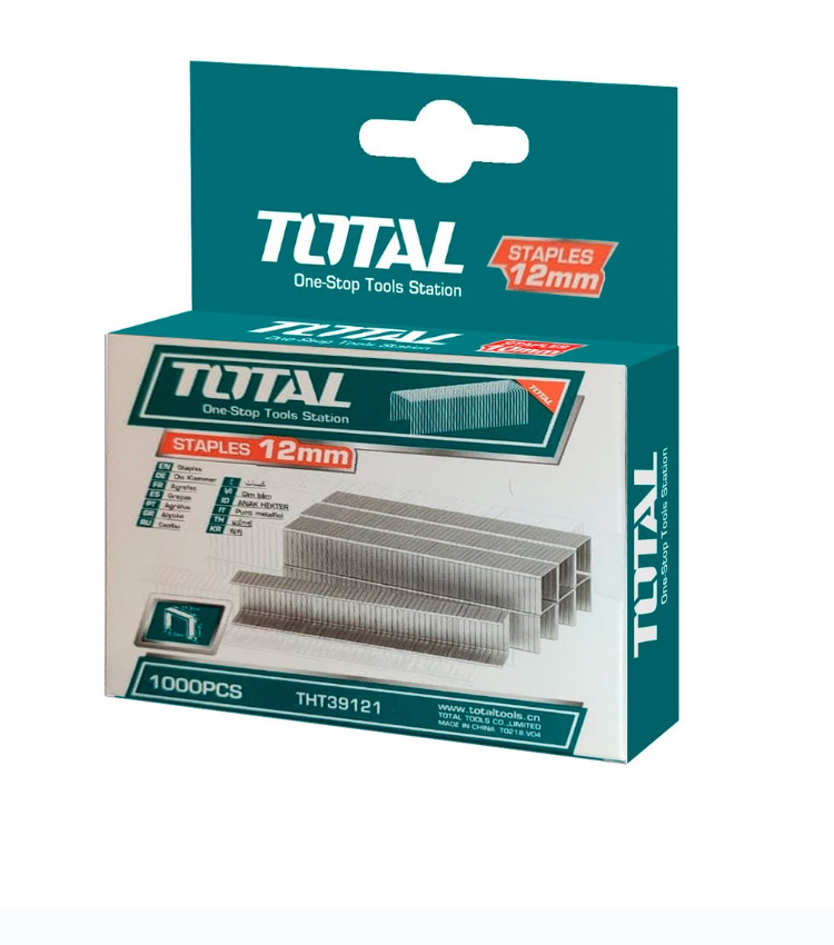 Caja Grapas Cuadrada 12x0,7 Mm 1000 Piezas