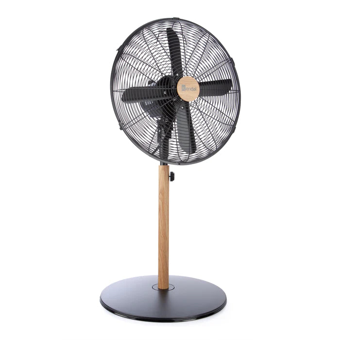 Ventilador de Pie 16 Pulgadas Metal Madera Kendal Kzf-1616