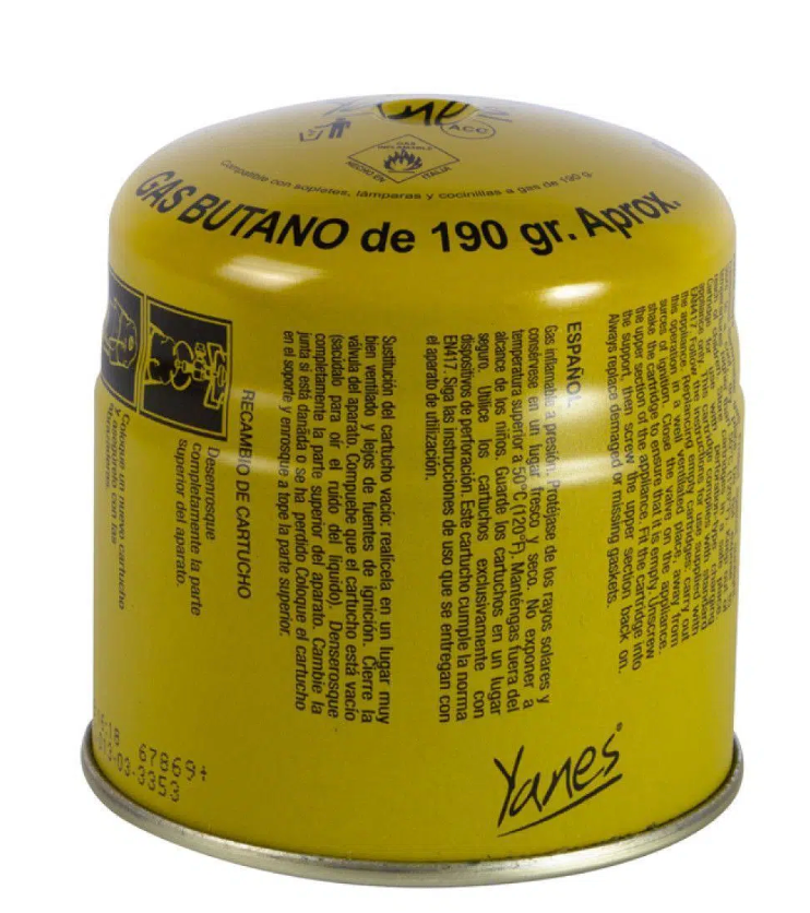 Gas Butano 190 Grs Yanes