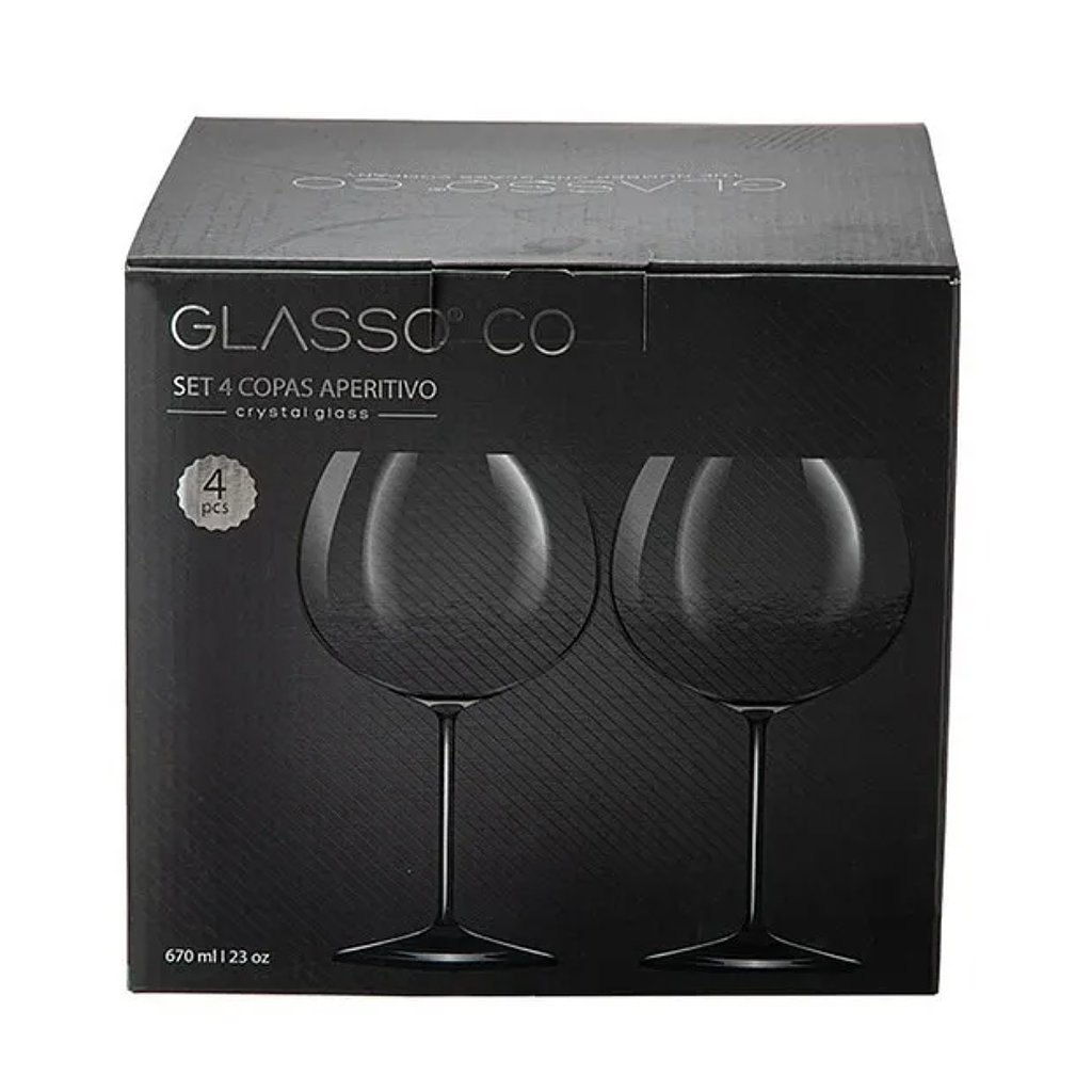 Set 4 Copas Aperitivo Glasso