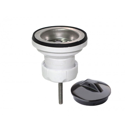 Desagüe 1,1/4" Lavatorio Con rejilla Inoxidable y Tapon