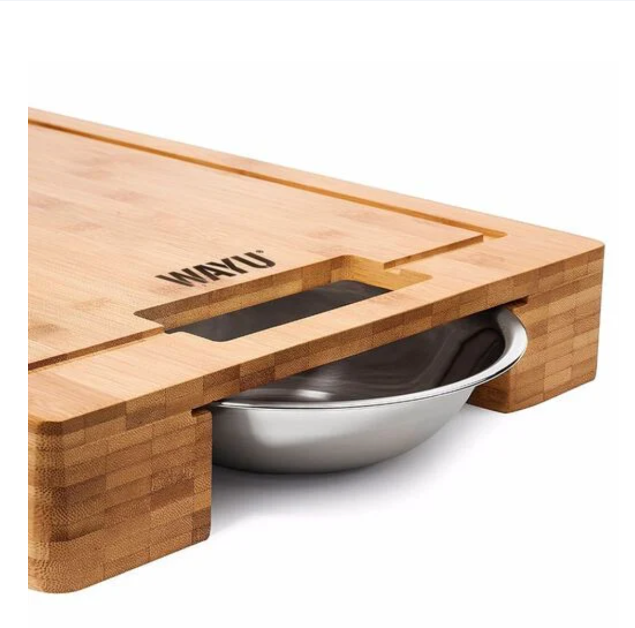 Tabla Madera Bowl Acero Wayu