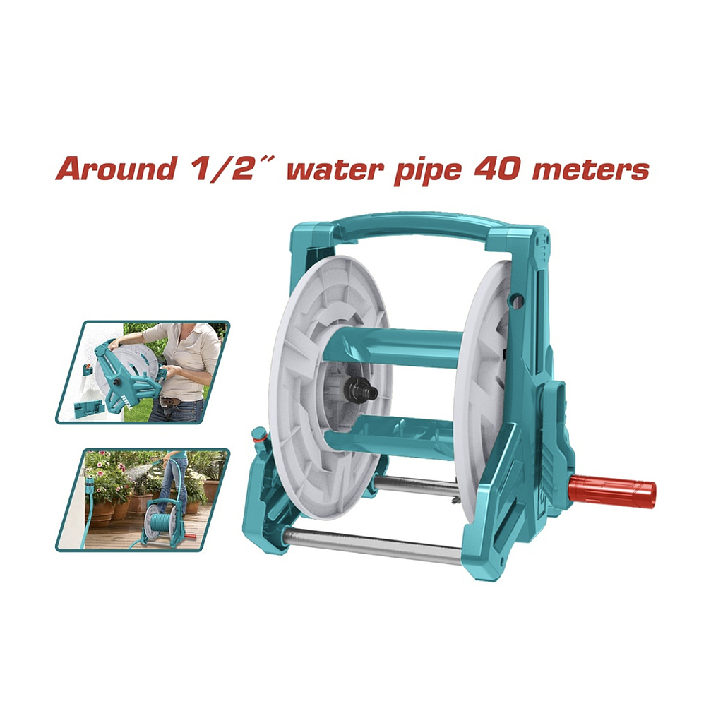 Enrollador de Manguera 1/2 a 40 metros