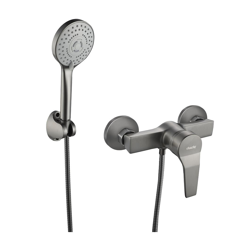 Monomando Solo Ducha Compass Gun Metal