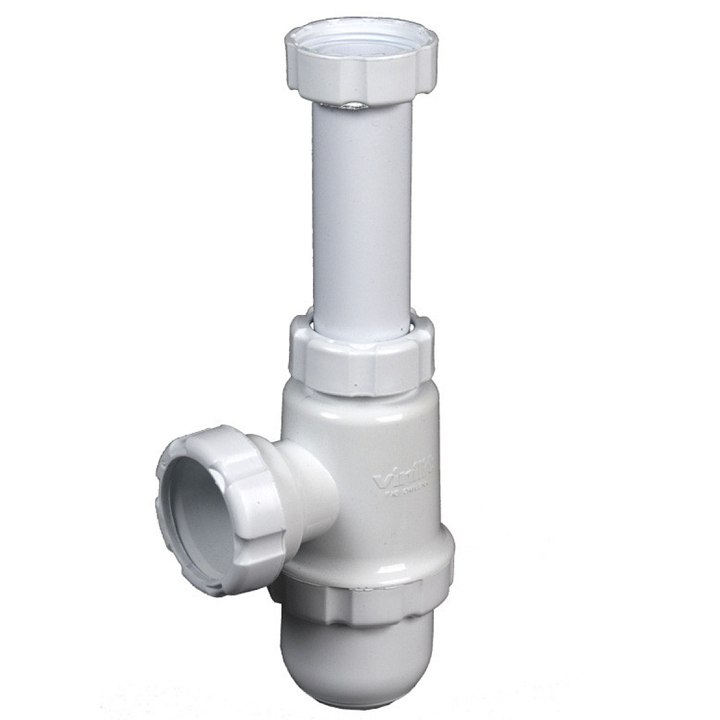 Sifon Lavatorio Mod. Entrada 1.1/4 Salida Recto 40 (Blanco - Hoffens)