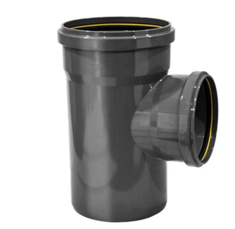 Tee Colector Inyectado 200x200 Cii Cg Hhm (Gris - Vinilit)