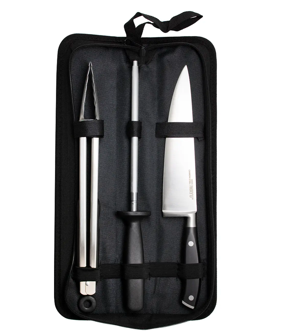 Set Parrillero 3 Piezas c/funda Wayu