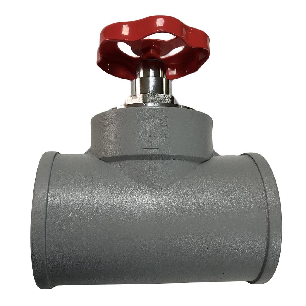 Valvula Ppr Aluminio 75 - Llave De Paso (Gris - Era)