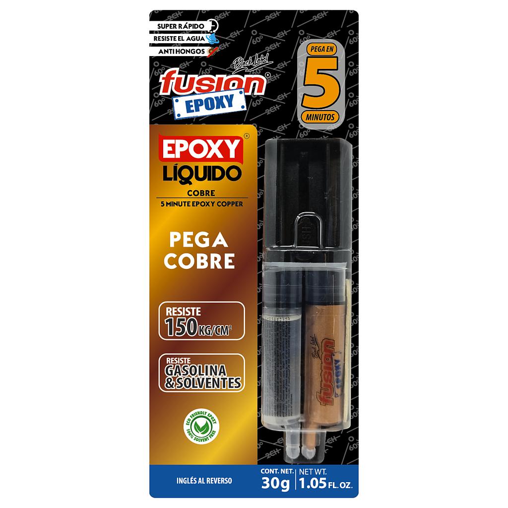 Fusion Epoxy Liquido Cobre Jeringa 5 Min 30g