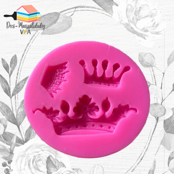 Molde Silicona- Coronas Triple