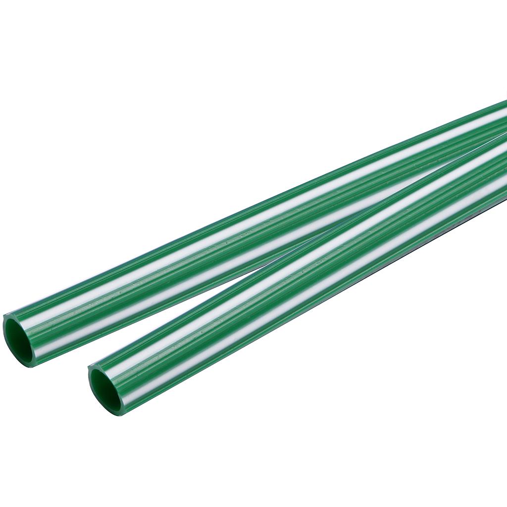 Manguera Bicolor Estriada 3/4" Verde/Blanco Ml