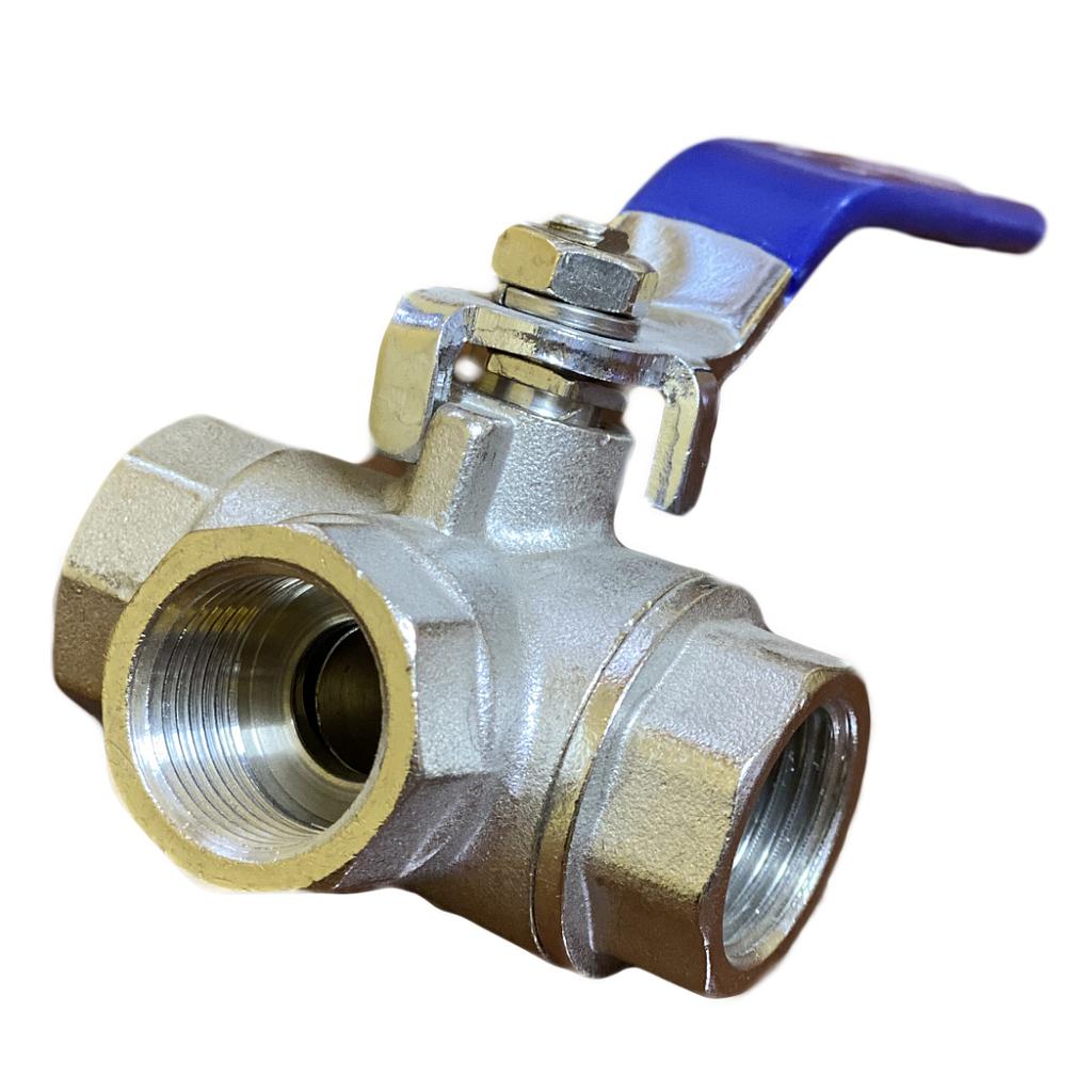 Válvula Bola 3 Vías Tipo L 3/4