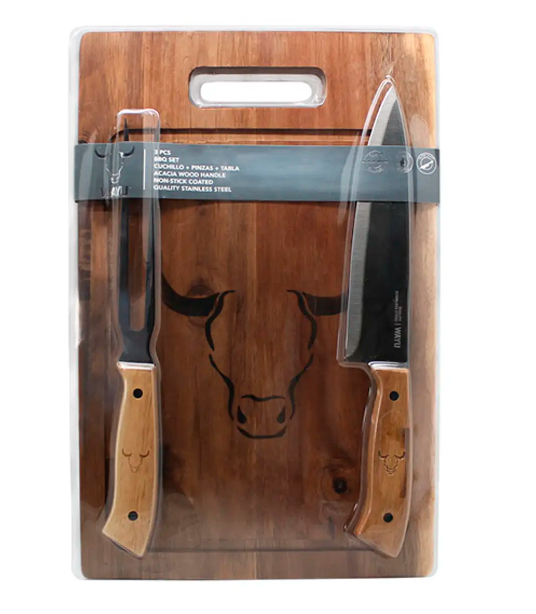 Set Tabla Cuchillo Tenedor PRM Wayu