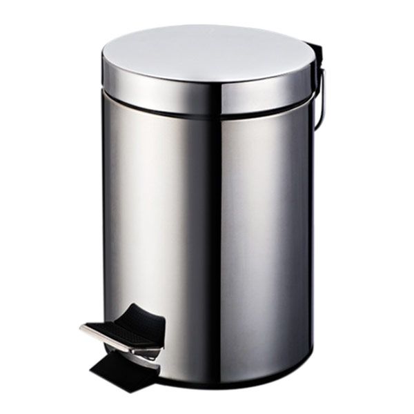 Basurero De Acero Inox 3L C/Pedal Apertura