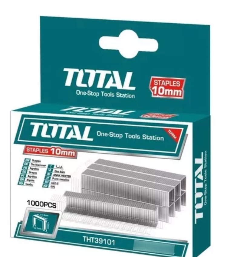 Caja Grapas 10x0,7 Mm 1000 Piezas